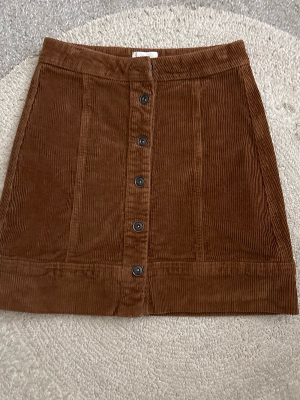 Corduroy mini skirt